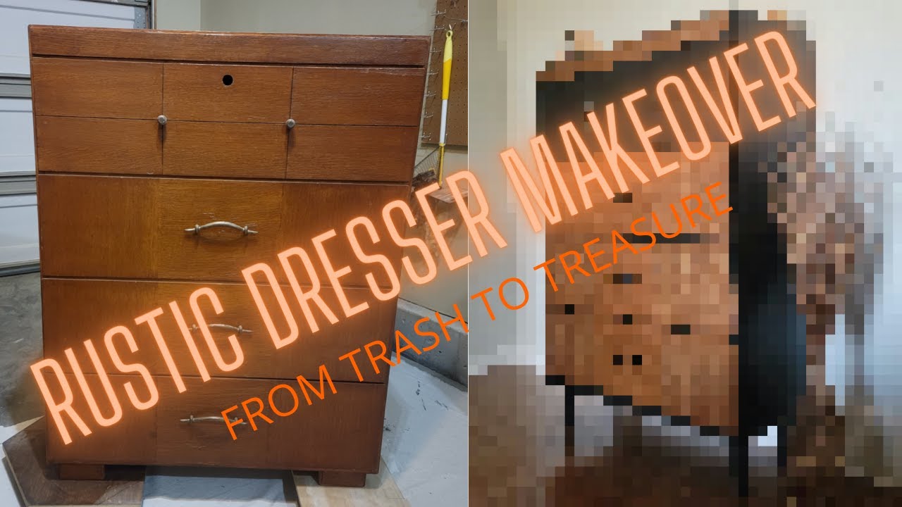 RUSTIC TWO-TONED DRESSER // FURNITURE MAKEOVER