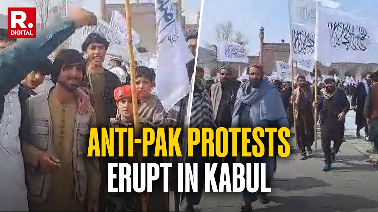 BREAKING: Massive Protests Break Out In Afghanistan's Kabul, Anti-Pakistan Slogans Raised