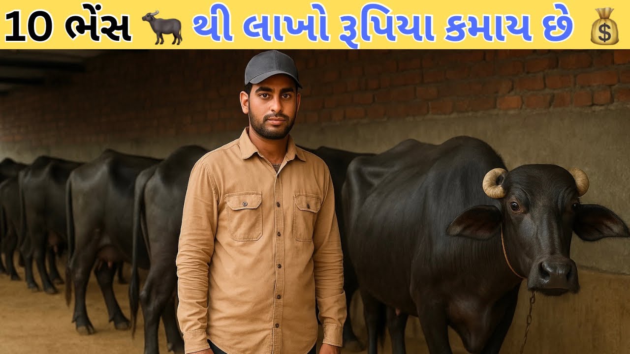 10 ભેંસથી લાખો રૂપિયા કમાય છે | યુવા ફાર્મરની સફળતા કહાની | Buffalo Farming Business