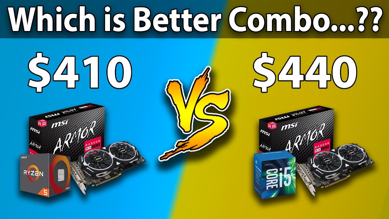 AMD Ryzen 5 1400 vs Intel Core i5-6500 | RX 580 | Games Benchmarks