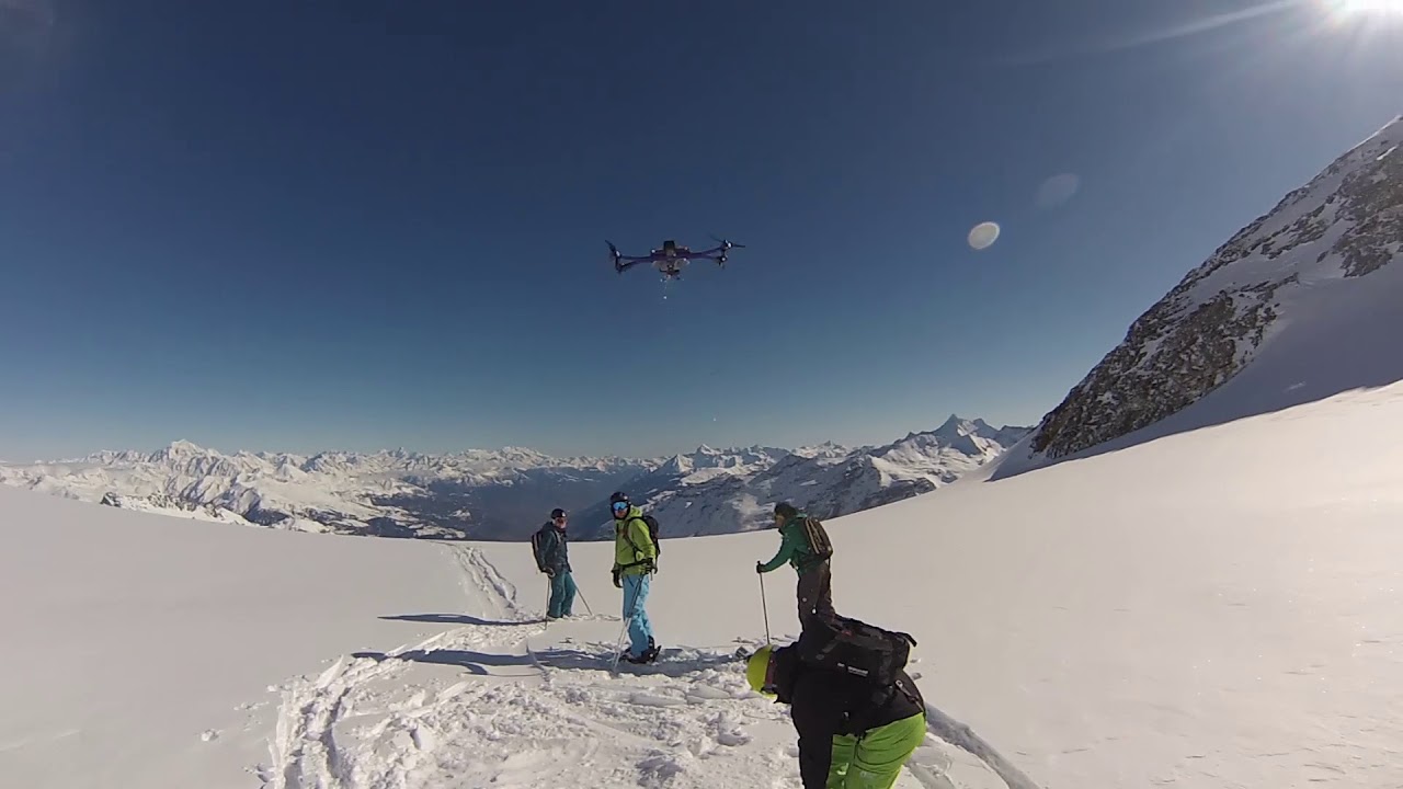 Heli ski day in Valgrisenche