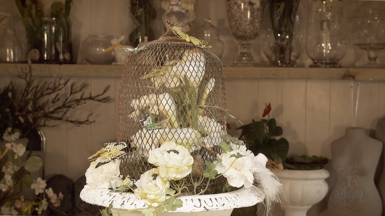 Caged Urn Spring Flowers Floristry Tutorial