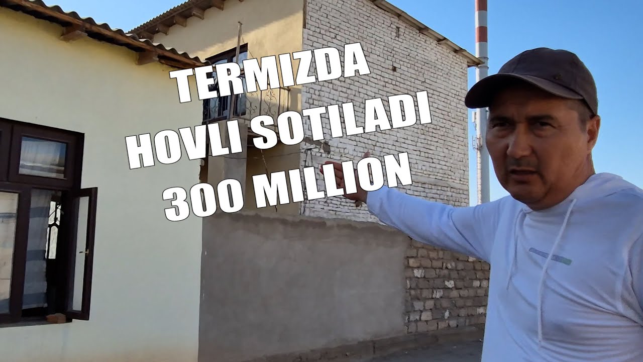 TERMIZDA 4 SOTUX JOY HOVLI SOTILADI.NARXI 330 MILION
