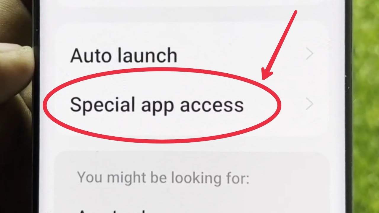 Special app access in OnePlus