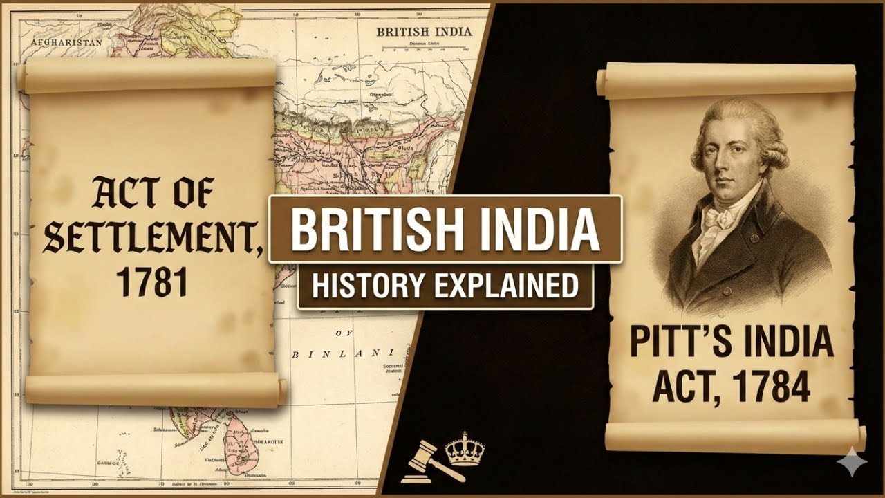 Act of Settlement 1781 & Pitt’s India Act 1784 | Constitutional Reforms | UPSC Modern History