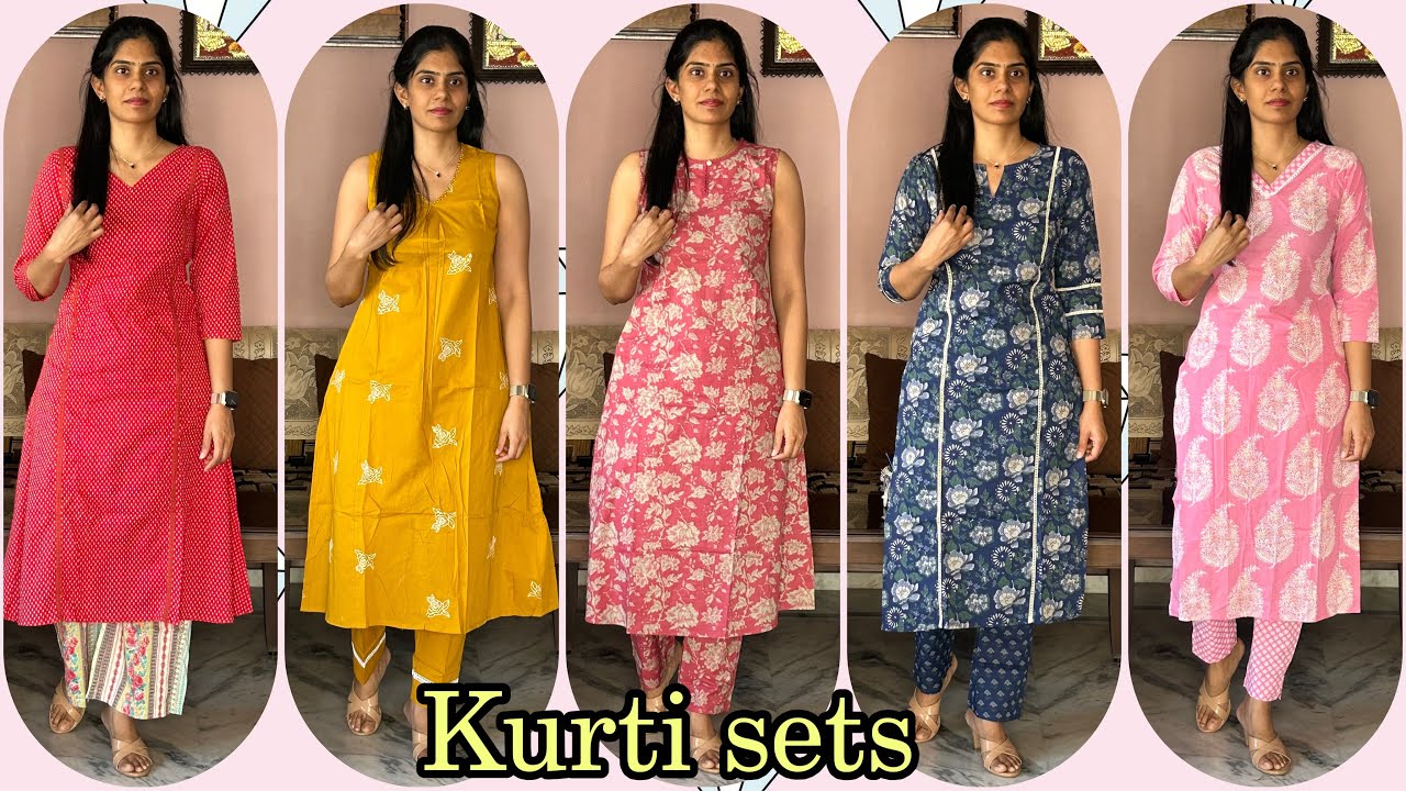 Office and casual wear two piece kurti sets for women from Amazon|Amazon haul|Ramya