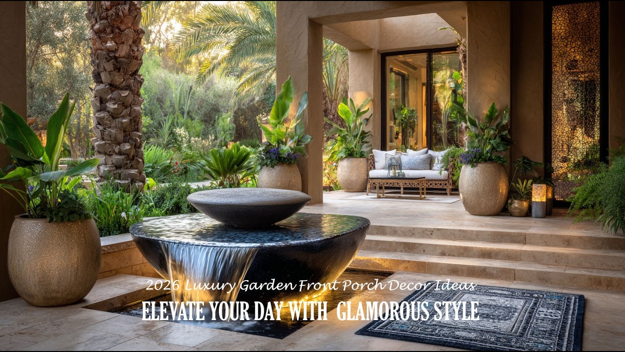 2026 Luxury Garden Front Porch Decor Ideas: Elevate Your Day with Glamorous Style