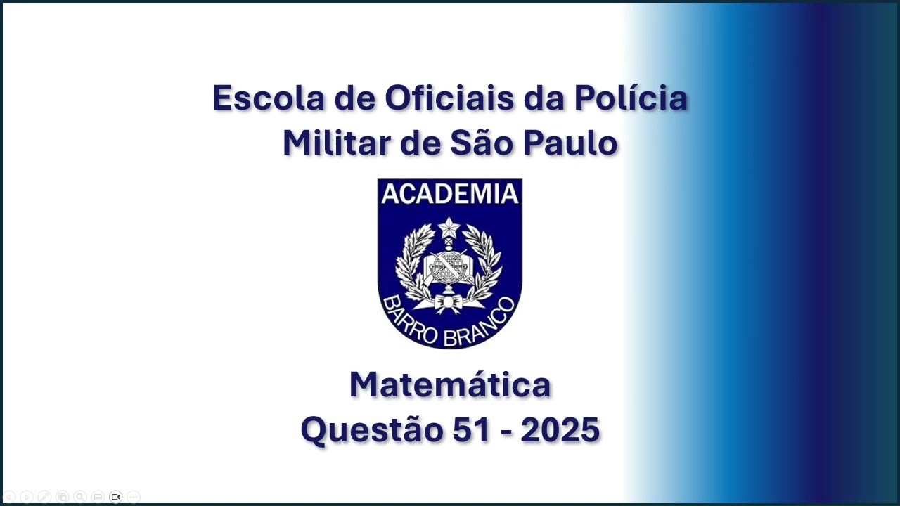 Academia do Barro Branco - Matemática (Questão 51 - 2025)
