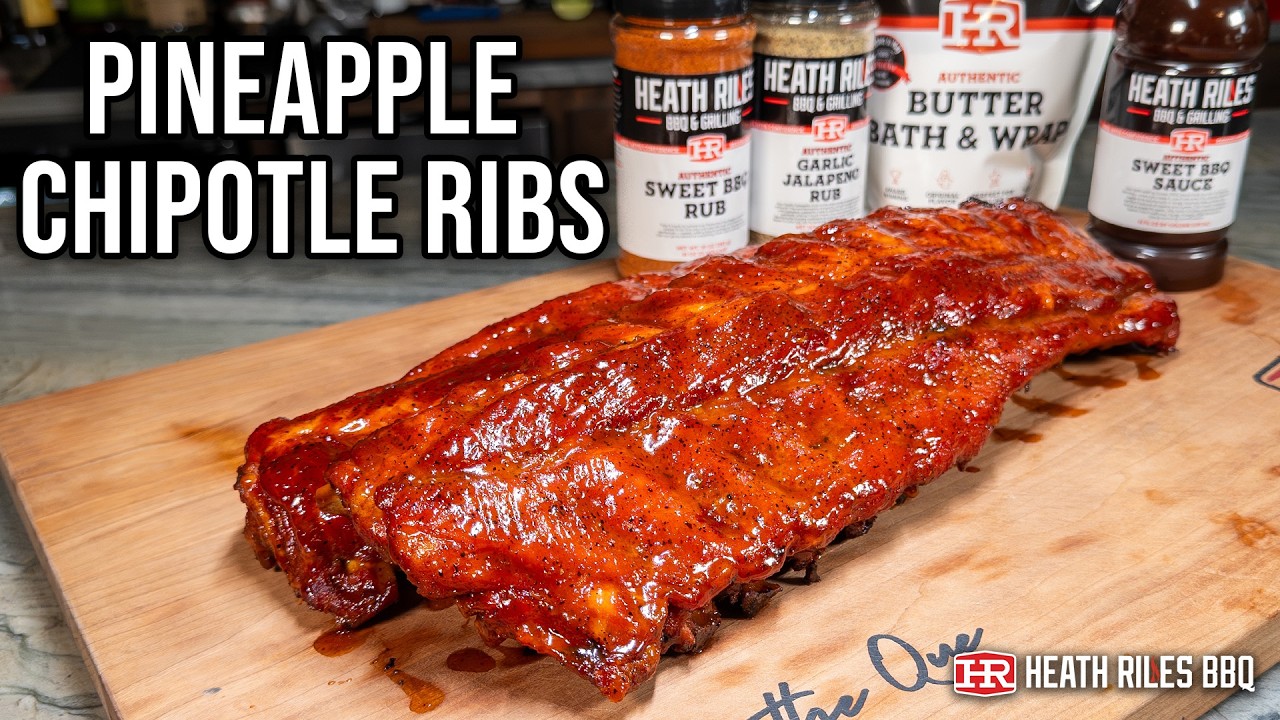 Pineapple Chipotle Ribs on the Smokin' Brothers Vertical Smoker | Heath Riles BBQ