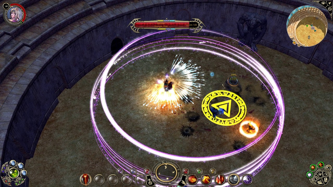 Sacred 2 - Bieganie po arenie