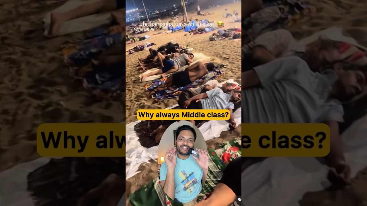 Sleeping on beach | How persons are tackling power shortages in Mumbai#trending #mumbai