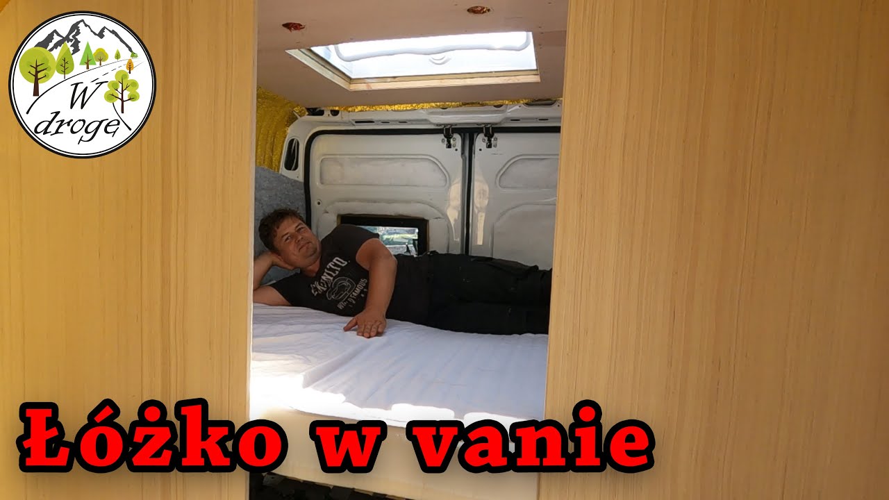 Budowa Kampera [8] Pierwsze ściany Tapicerka Przykręcamy łóżko Vlog 044
