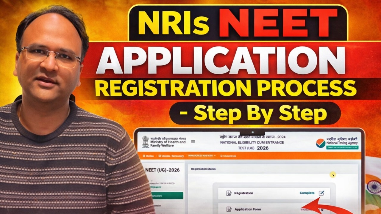 NRIs NEET Application Registration Process 2026 - Step By Step