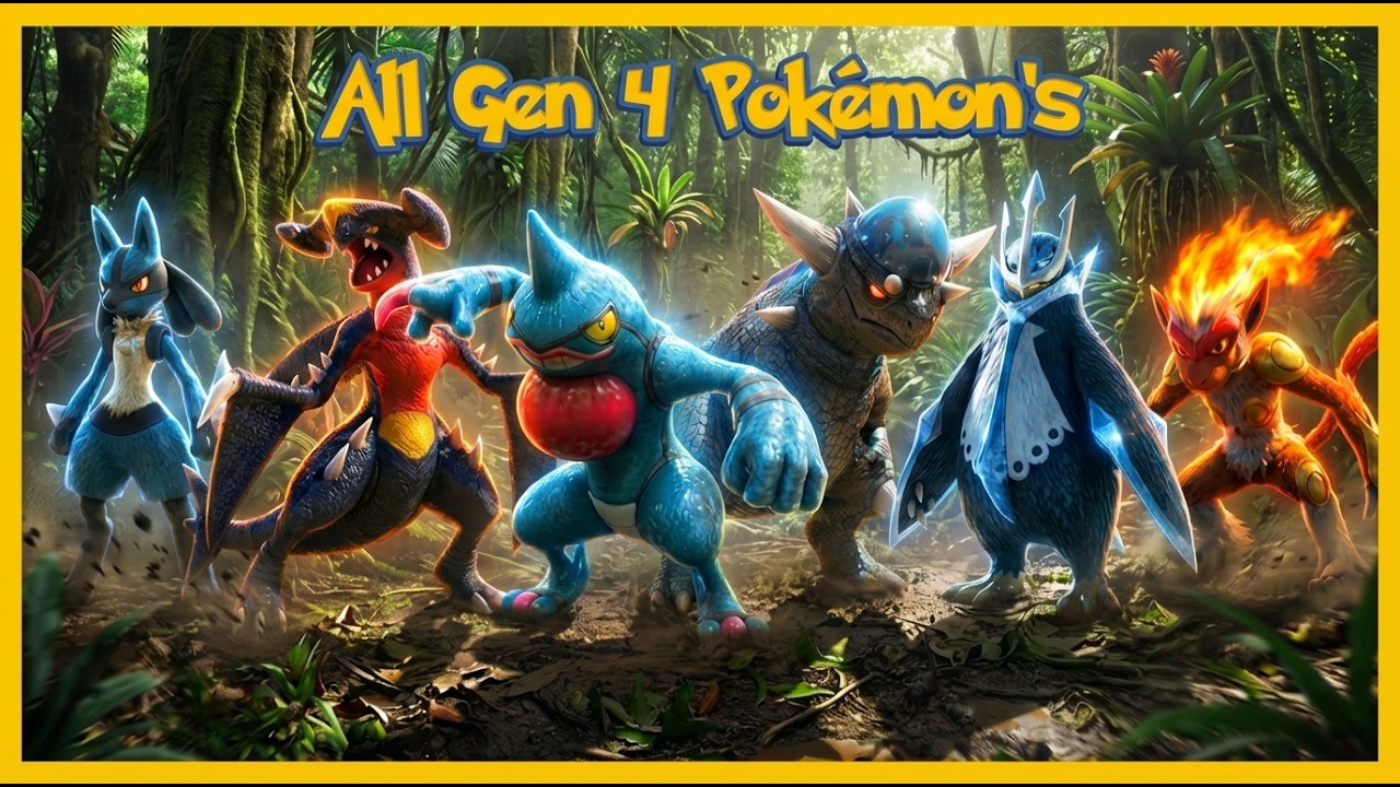 All Gen 4 Pokémon's The 107 Sinnoh  Region Pokémon in the Real Life World!  Pokedex Documentary