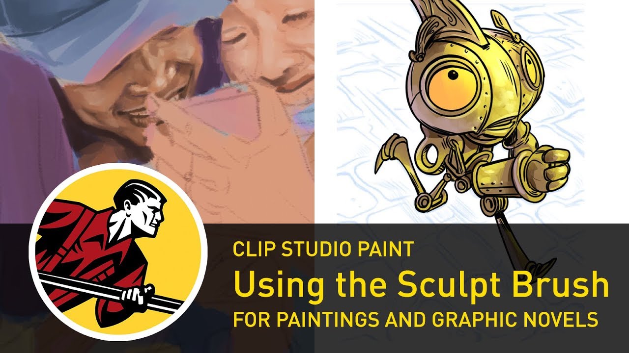Using the Sculpt Brush for Paintings and Graphic Novel Coloring - Clip Studio Paint
