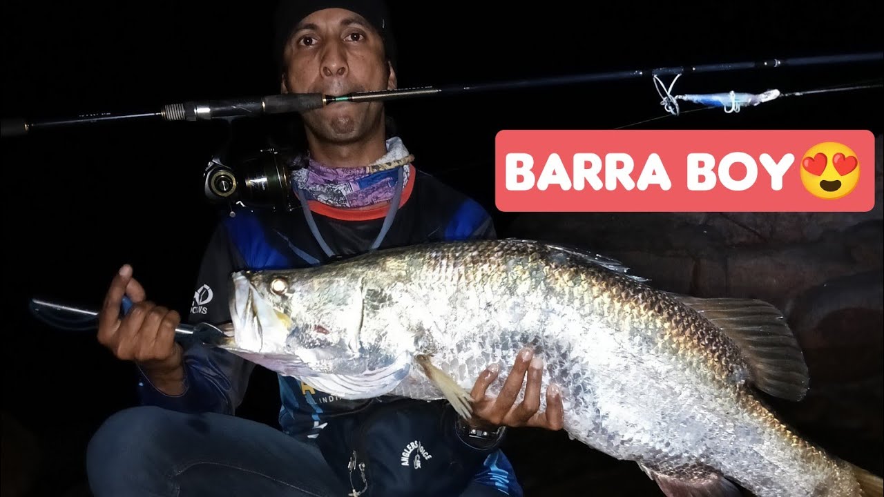 Caught a beautiful 7 kg Barramundi 😍💪