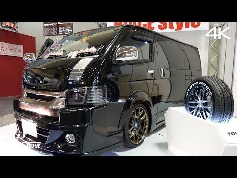(4K)HIACE STYLE TEST CAR 200 HIACE VAN 2.0S-GL ハイエーススタイル・テストカー - 大阪オートメッセ2016