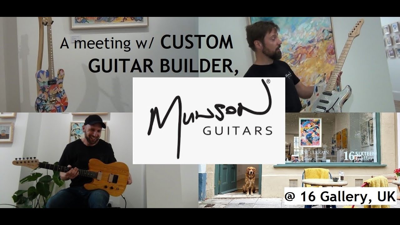 MUNSON GUITARS - CUSTOM UK GUITAR BUILDER meetup! Mixing Art & Music w/ Emma Howell (artist) 🎵🎨