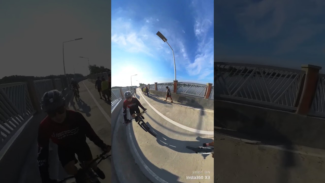 Quick Spin lang sa Coloong Board Walk Tagalag Valenzuela City #insta360x3 #Tagalag #cycling #bike