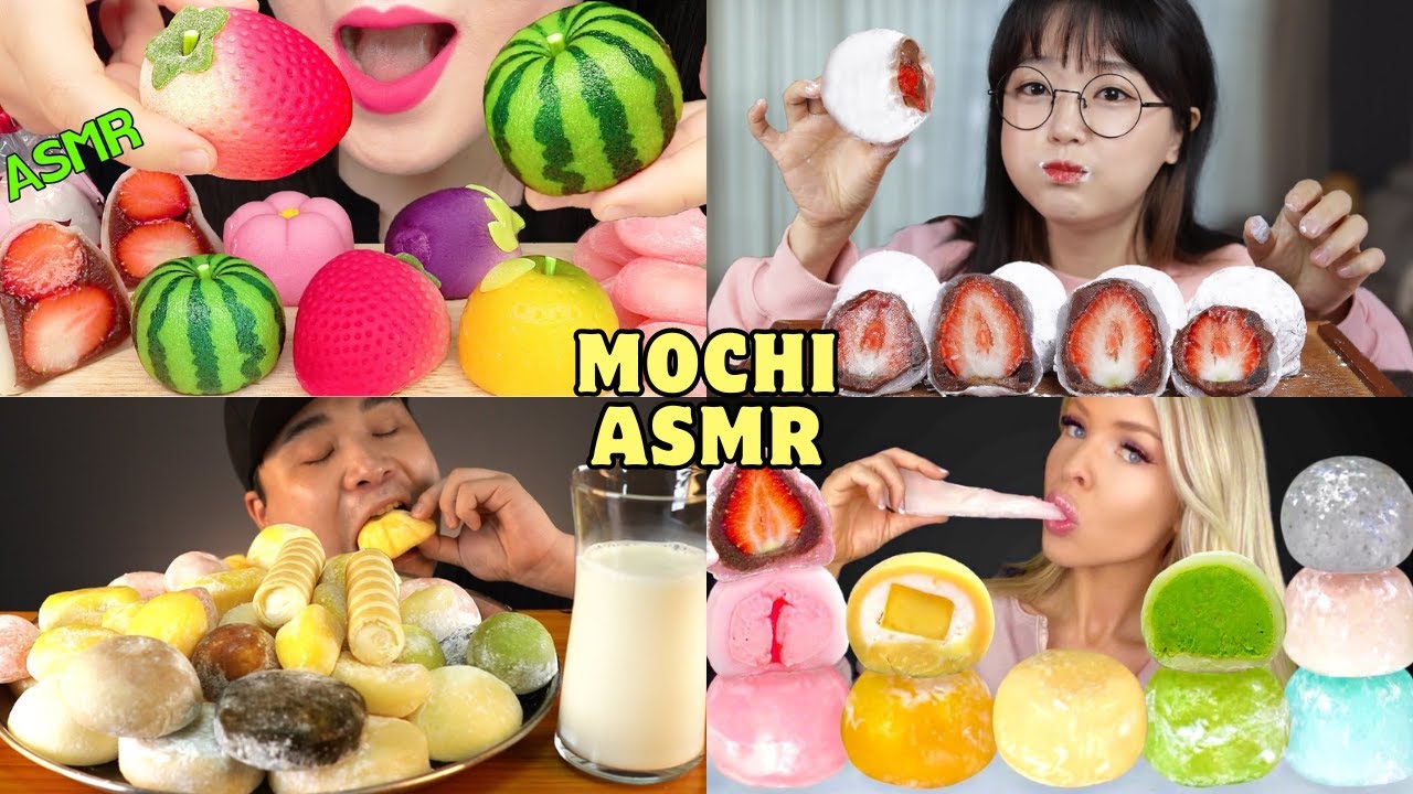 MUKBANG| Lets eat MOCHI with mukbangers |  ASMR Compilation l🥰