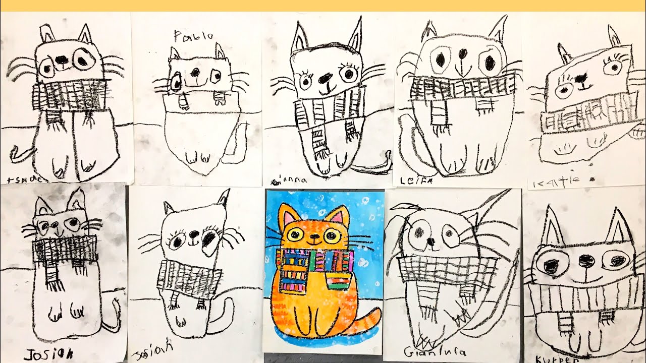 How to Draw a Winter Cat or Dog!