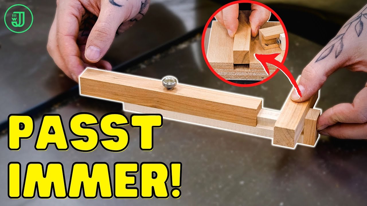 PERFEKTE NUTEN sägen - ganz OHNE MESSEN! | KERFMAKER aus Resten selber bauen | Jonas Winkler