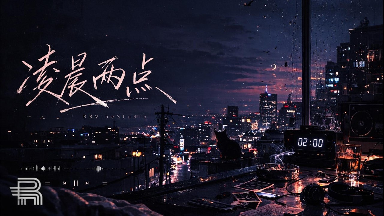 凌晨两点 – RBVibeStudio｜「城市像一张未寄出的明信片」｜【Dynamic Lyrics】