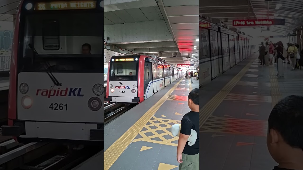 LRT Sri Petaling Line at Plaza Rakyat Station.