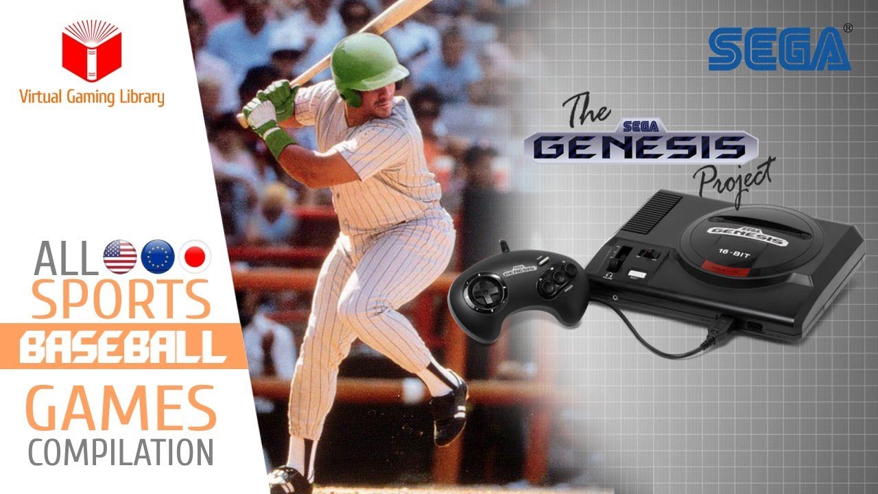All SEGA Genesis/Mega Drive Baseball Games Compilation - Every Game (US/EU/JP/BR)