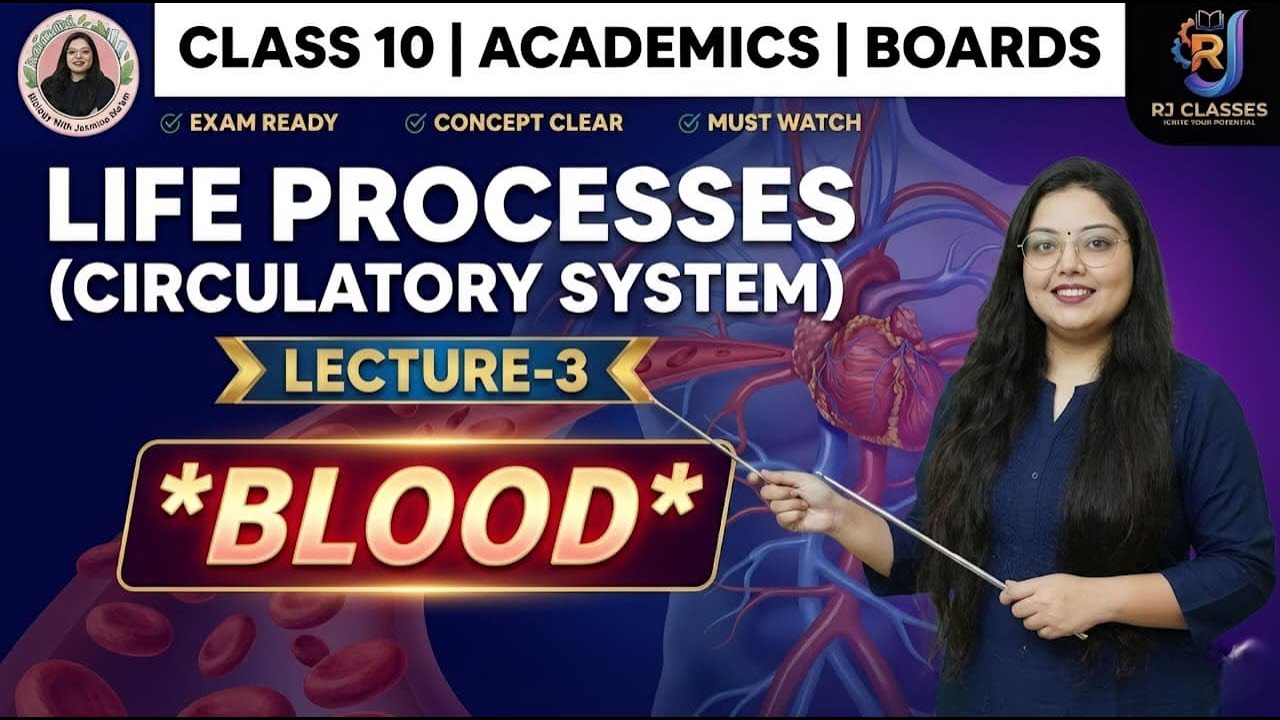 Lecture-3 Life Processes-X i.e  Circulatory system ( Complete Blood )