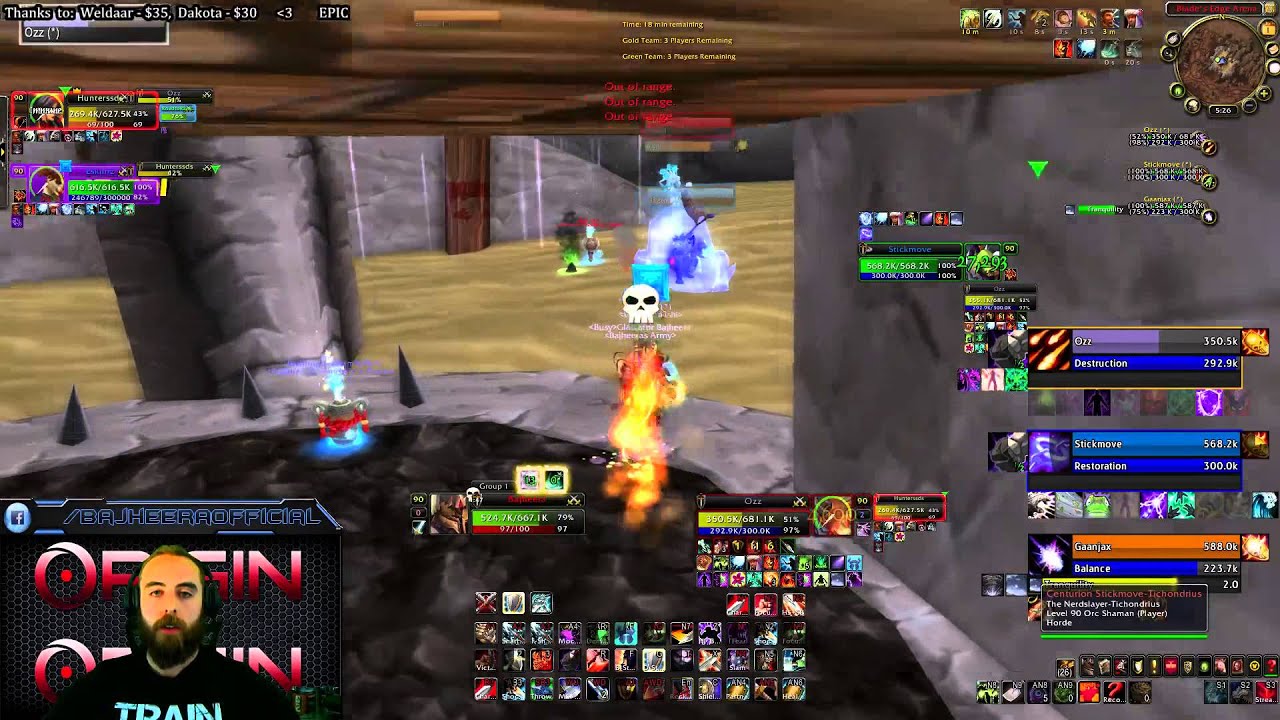 Bajheera - 2750+ KFC vs LSDestro 2.0 3v3 Arena - WoW Gladiator Warrior PvP
