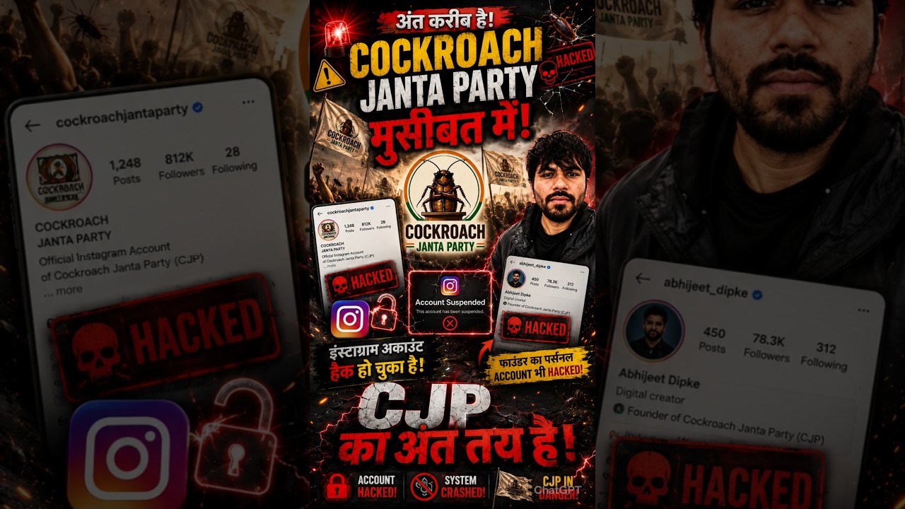 😱 CJP Founder Ka Account HACKED?! Party Khatam?! #cjp