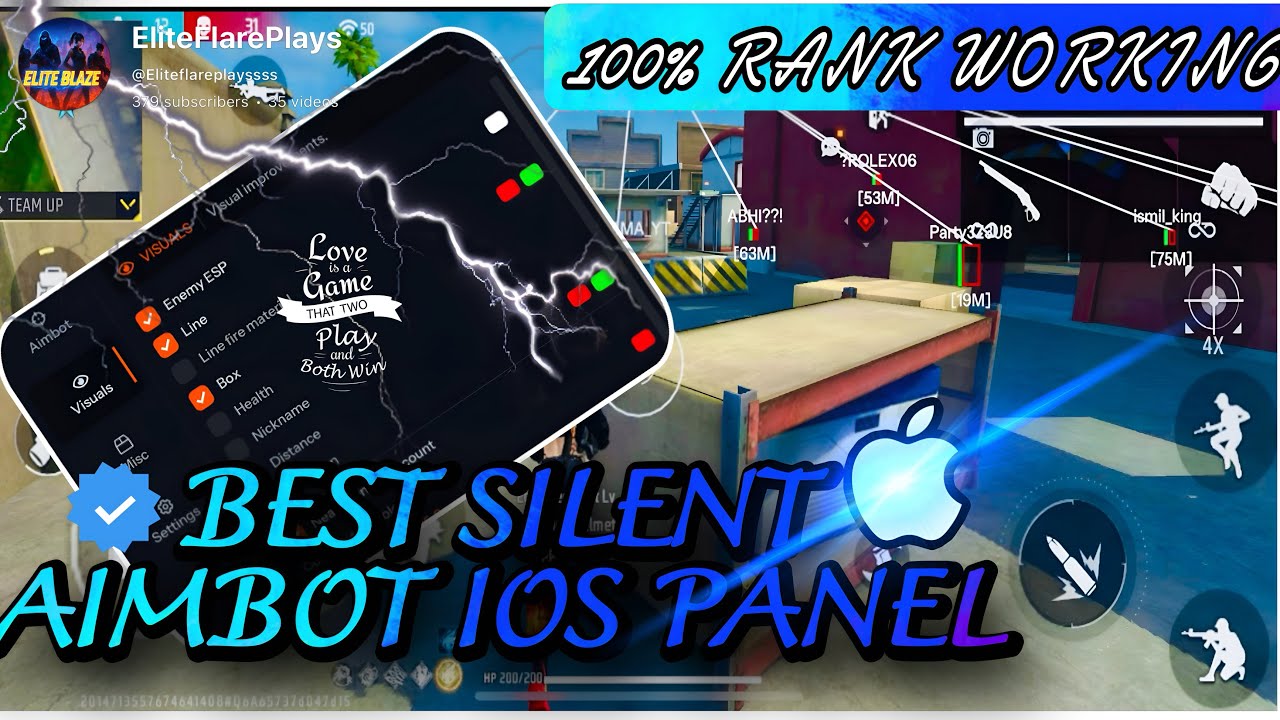 SILENT AIMBOT FOR IOS || FF ANTIBAN PANEL 