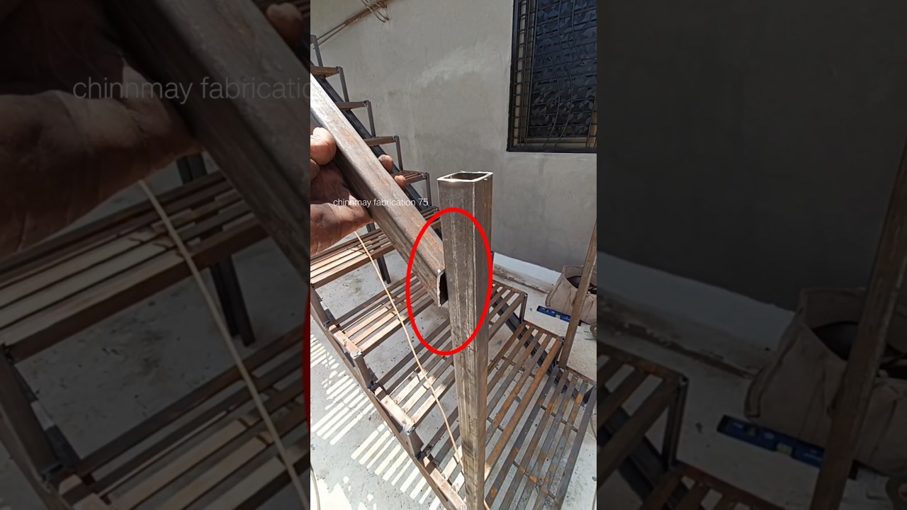 how to make metals stairs railing installation #stairrailing #metalstaircase #stairs
