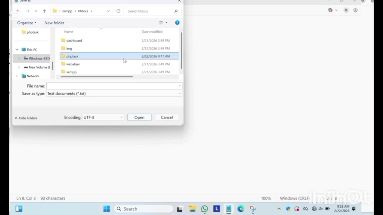 How to run PHP file on xampp?