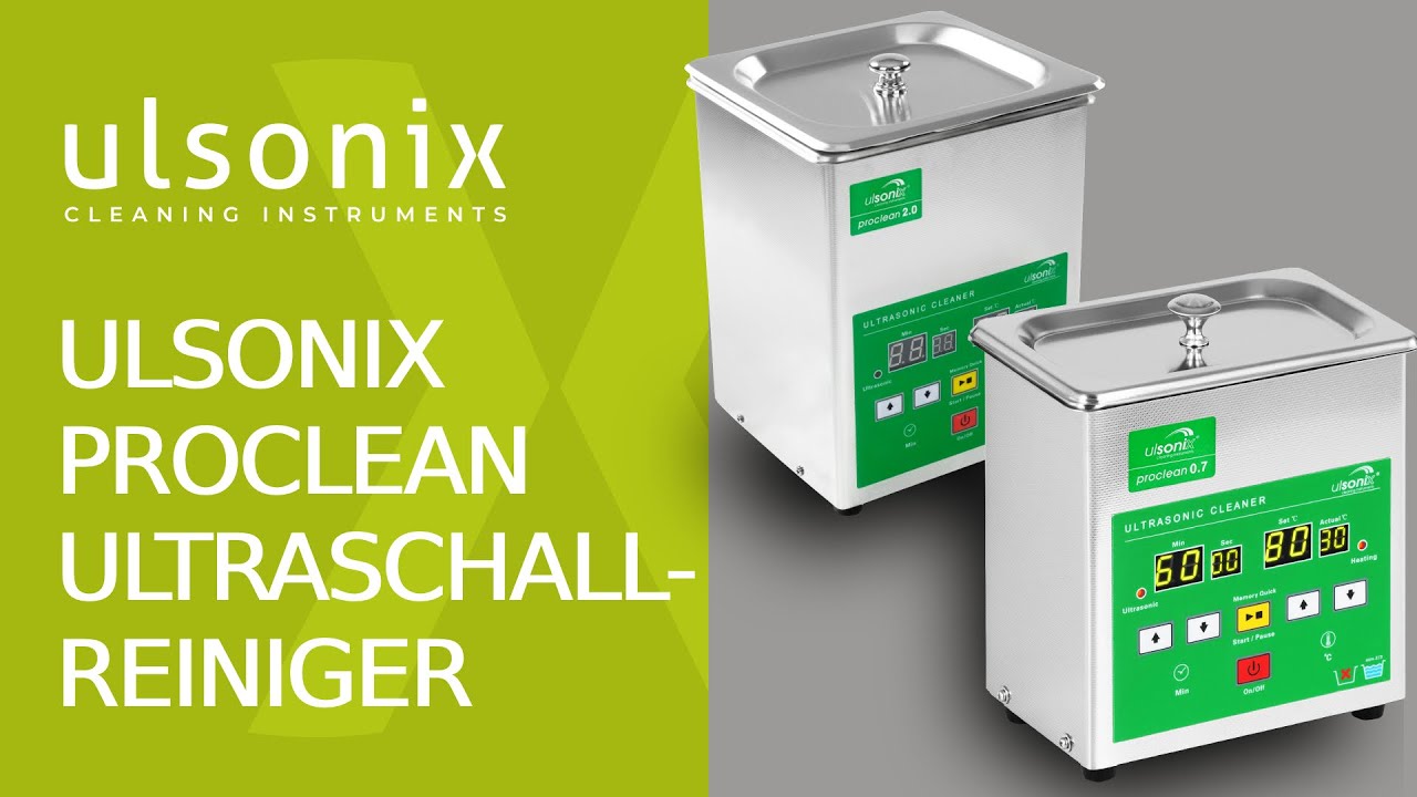 Ulsonix Proclean Ultraschall-Reiniger von 0,7 bis 28 Litern erhältlich | Produktpräsentation