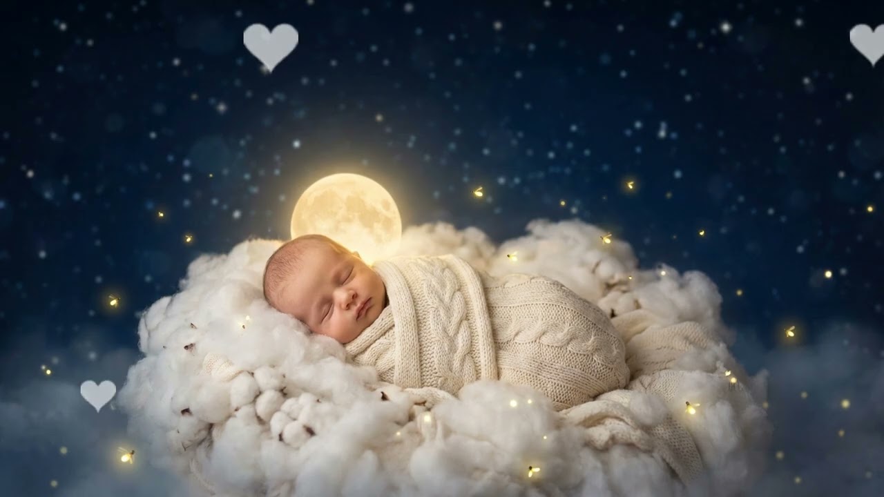 🌙 Baby Sleep Rain Therapy 🌧️ Calming Lullaby Music ☔