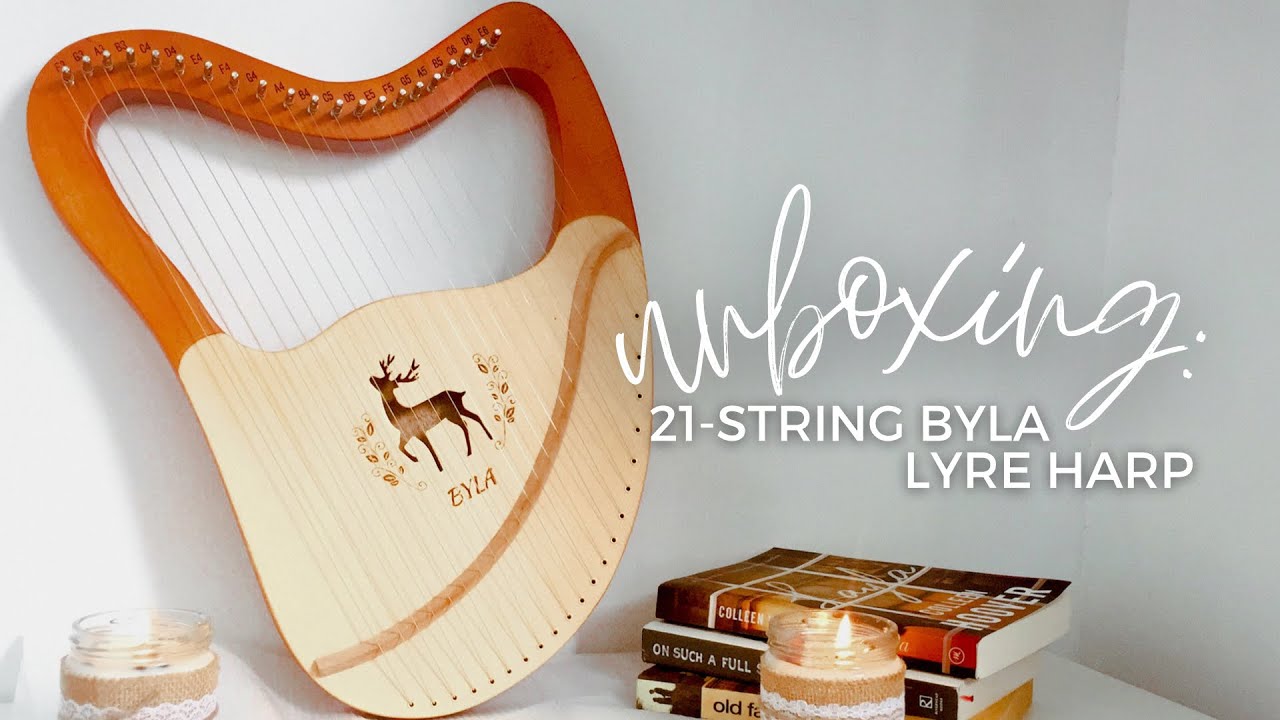 UNBOXING: 21-string Byla lyre harp | janine faye