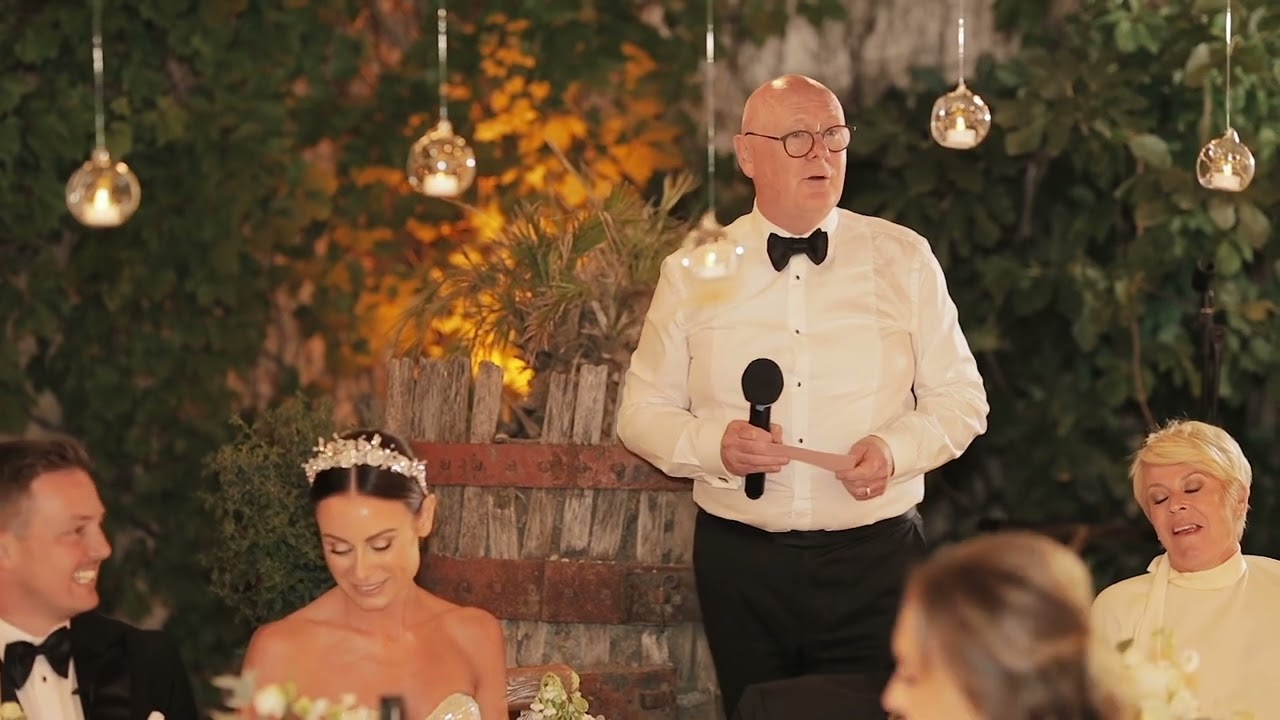 Best Father of the Bride speech Provence Chateau Robernier (part)