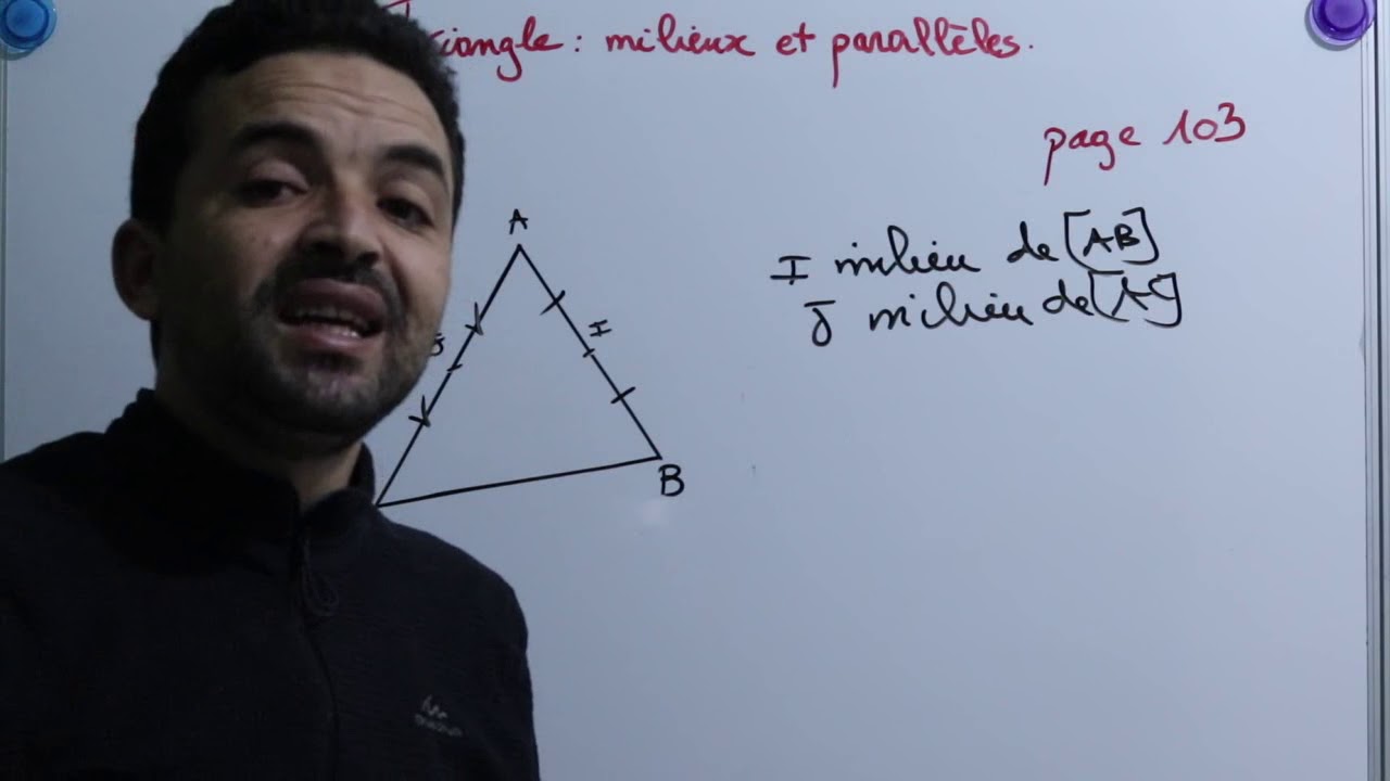 Univers Plus Maths 2AC - Leçon 8  triangle milieux et parallèles - partie 1