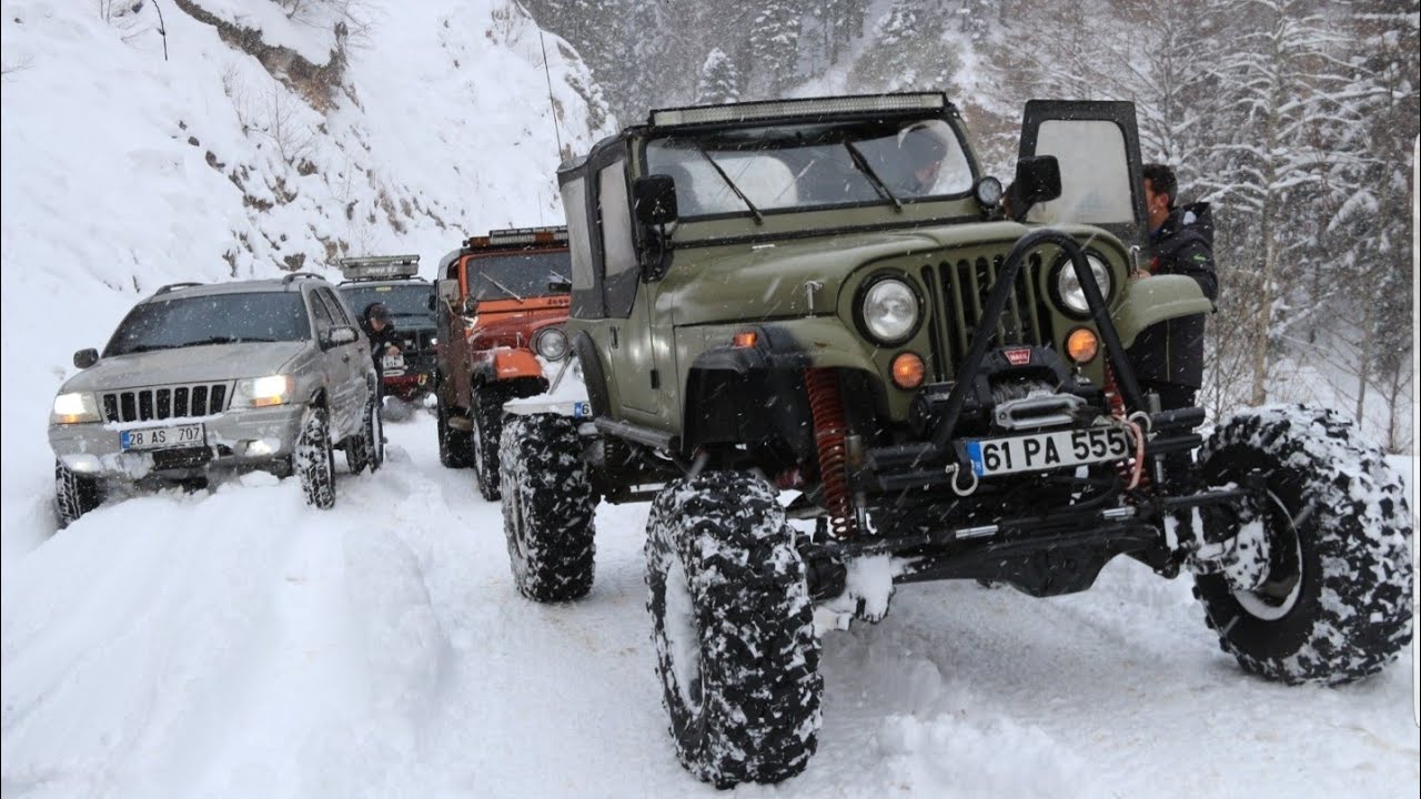 Hoyrat🌰Jeep Cj7 6.2 V8🔥 Landrover discovery 🔥 Jeep Cherokee ❄️Extreme OFF ROAD 🇹🇷