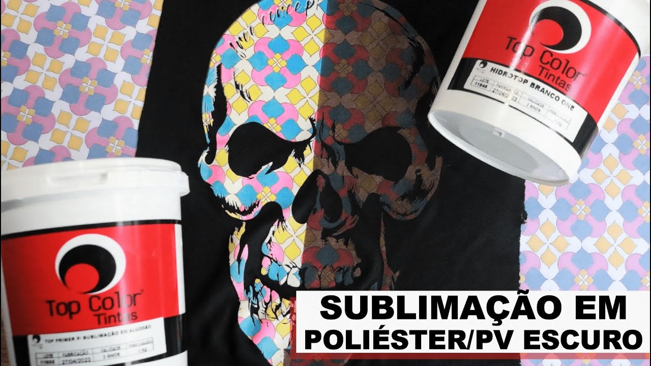 Sublimação em Poliéster/PV escuro