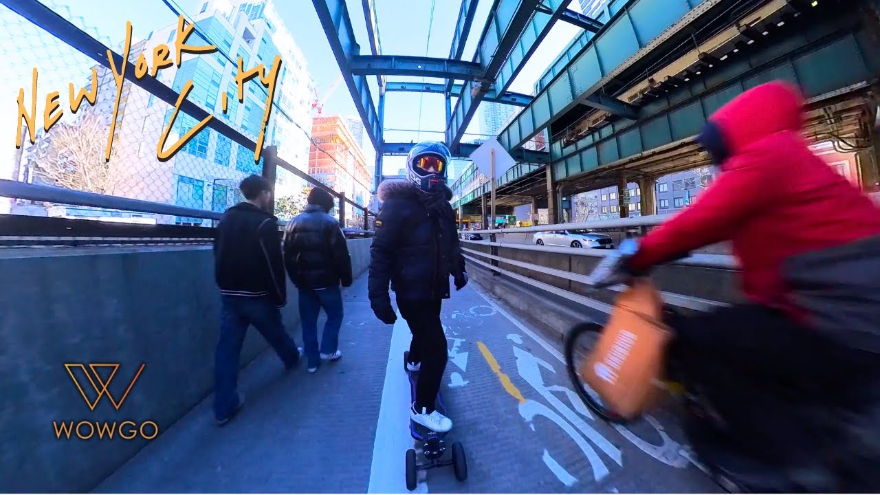 Esk8 through NYC: My Second Manhattan Commute Attempt on the Electric Skateboard [4K]