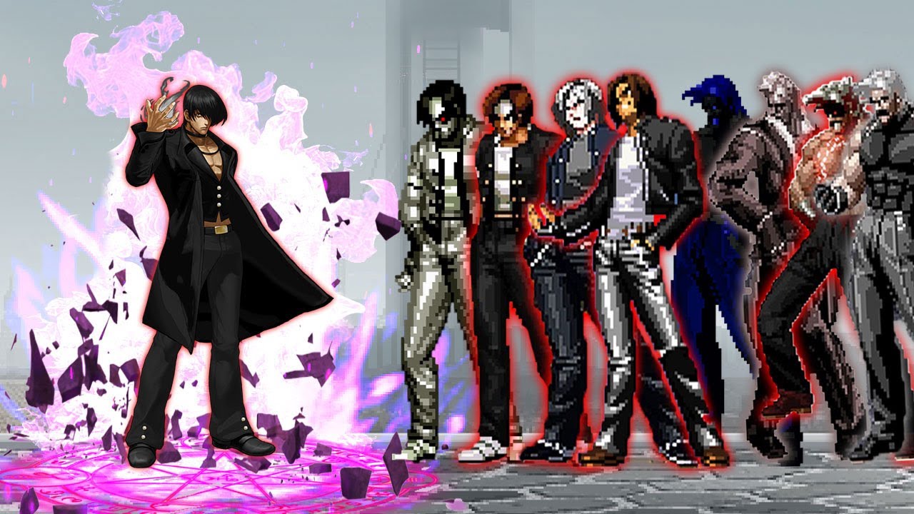 [Mugen KOF] Iori Yagami Fen Vs Dark Rugal Soul, Kyo Kusanagi Team