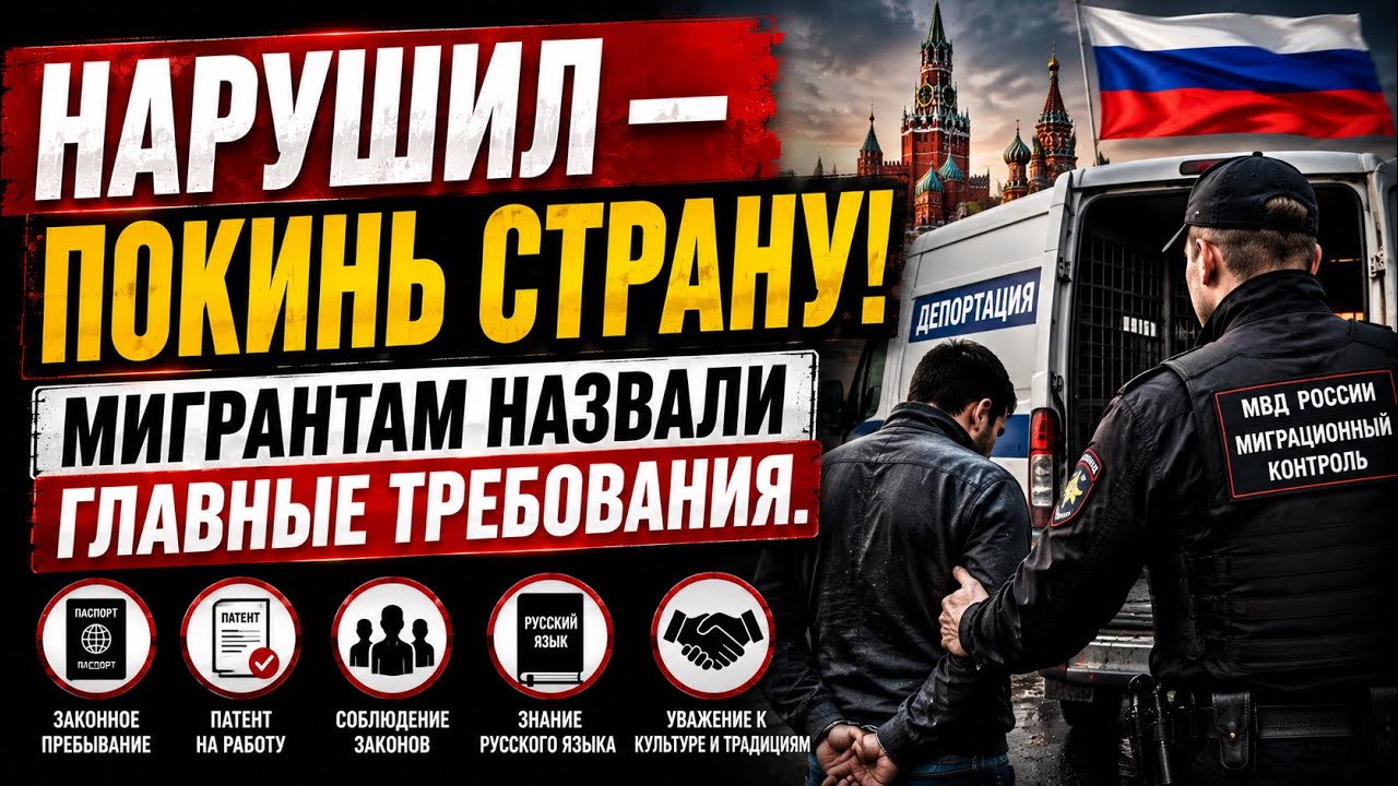 MAIN REQUIREMENTS FOR MIGRANTS ANNOUNCED. BREAK THE LAW, LEAVE THE COUNTRY