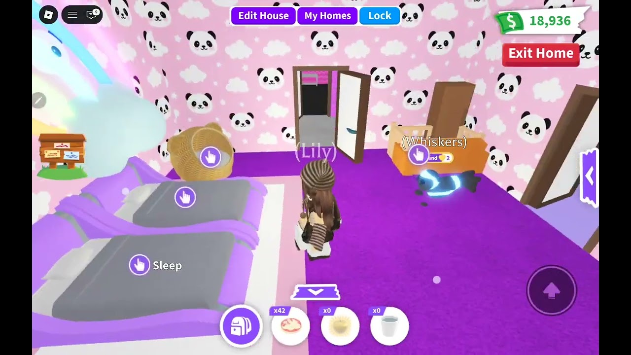 Red Panda House! #roblox #adoptme #building #housetour 