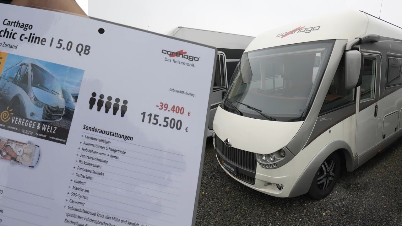 CAMPER SO VIEL BILLIGER? Gebrauchte Wohnmobile Carthago Chic C Line I 5.0 QB