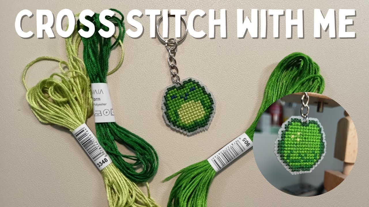 Little Frog Keychain Cross Stitch Process | Cross Stitch Pattern ✨
