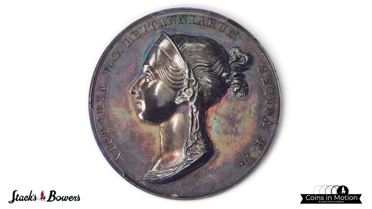 GREAT BRITAIN. Victoria Coronation Silver Medal, 1838. London Mint. PCGS SPECIMEN-63.