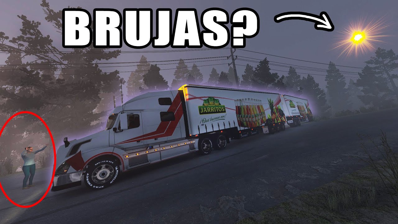Encuentro LUCES en el CERRO Rumbo a un PUEBLO ABAND0NADO en VOLVO VNL American Truck Simulator